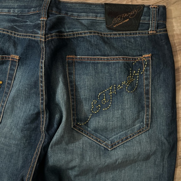 **Sold** Ed Hardy Denim Pants - Picture 4 of 9